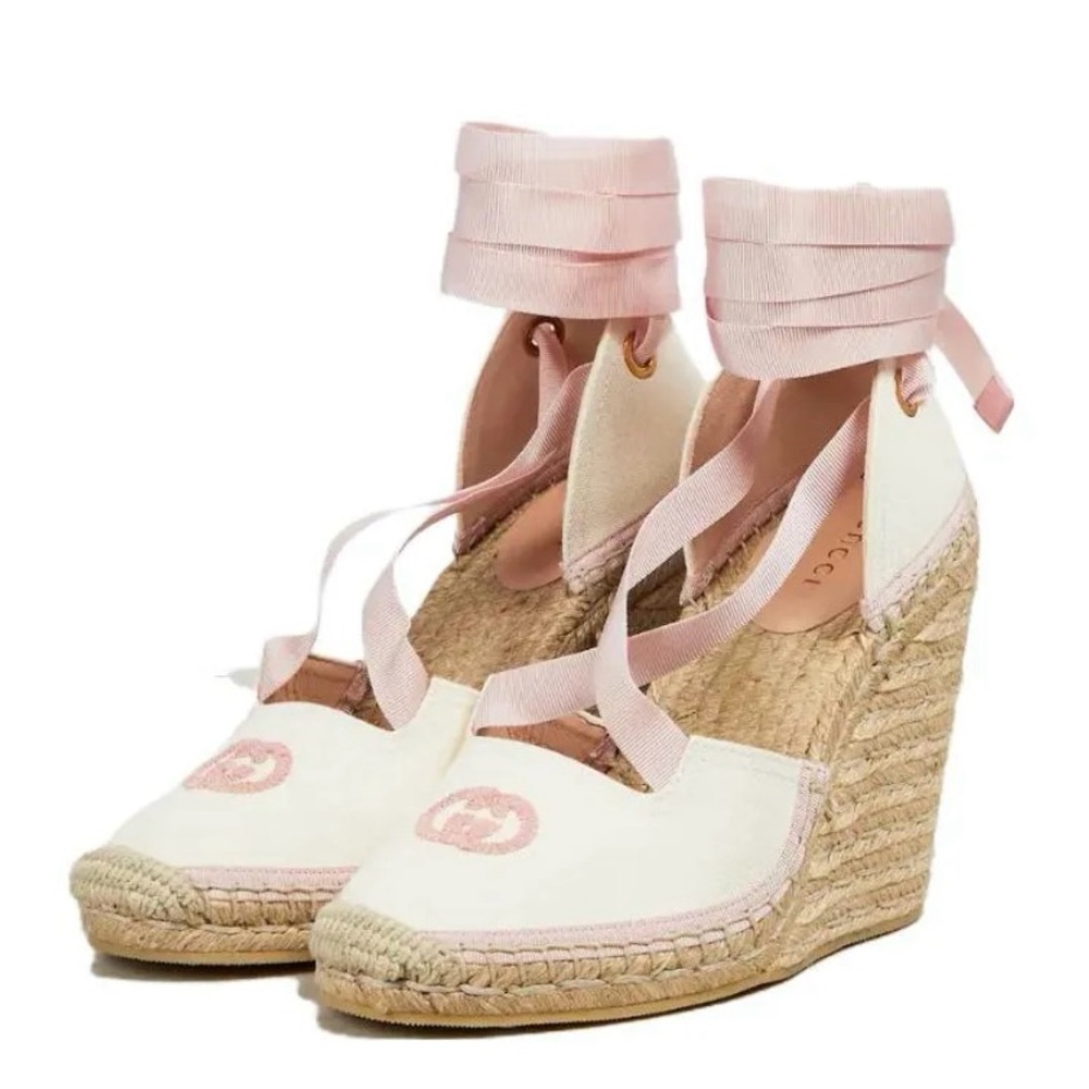Gucci Espadrille with Ribbon Tie